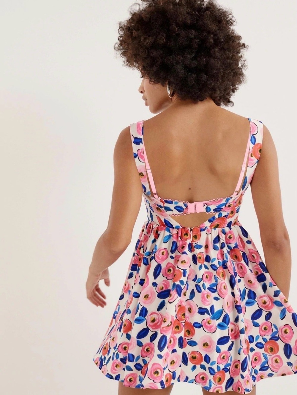 NWT For Love & Lemons Gianna Mini Floral Dress SZ S - Picture 2 of 5